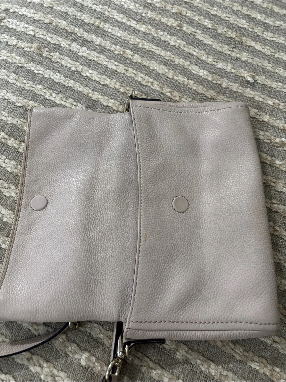 Kate Spade Leila Mini Crossbody Pebbled Leather Fold-Over‎ Crossbody Bag